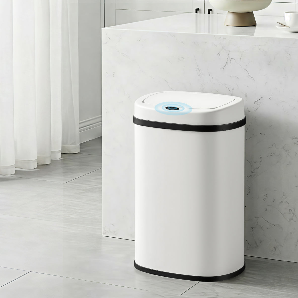 50L Sensor Bin Motion Rubbish Automatic White