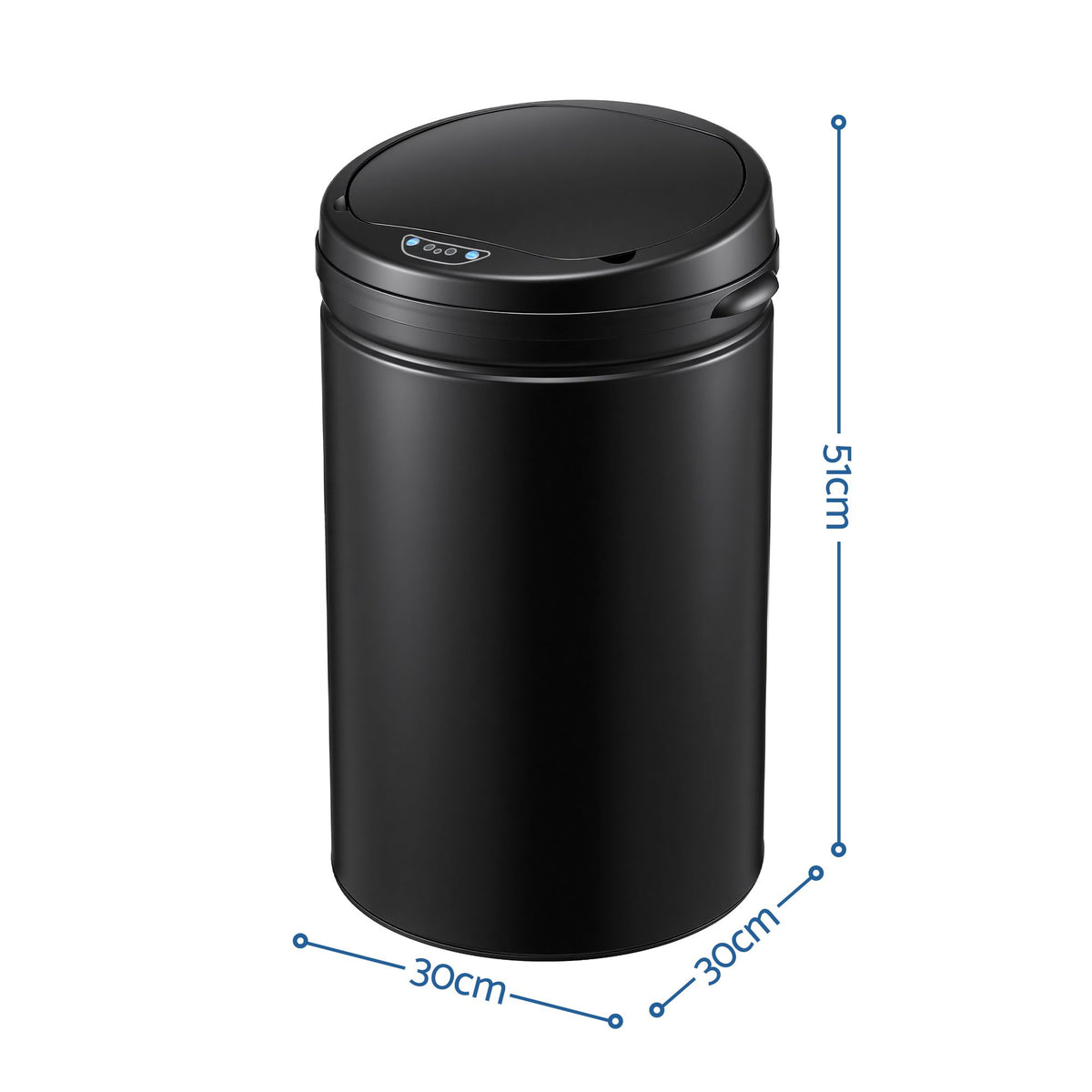 30L Sensor Bin Automatic Touchless Trash Can Garbage Rubbish Black