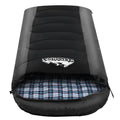 Sleeping Bag Single Thermal Camping Hiking Tent Black -20°C