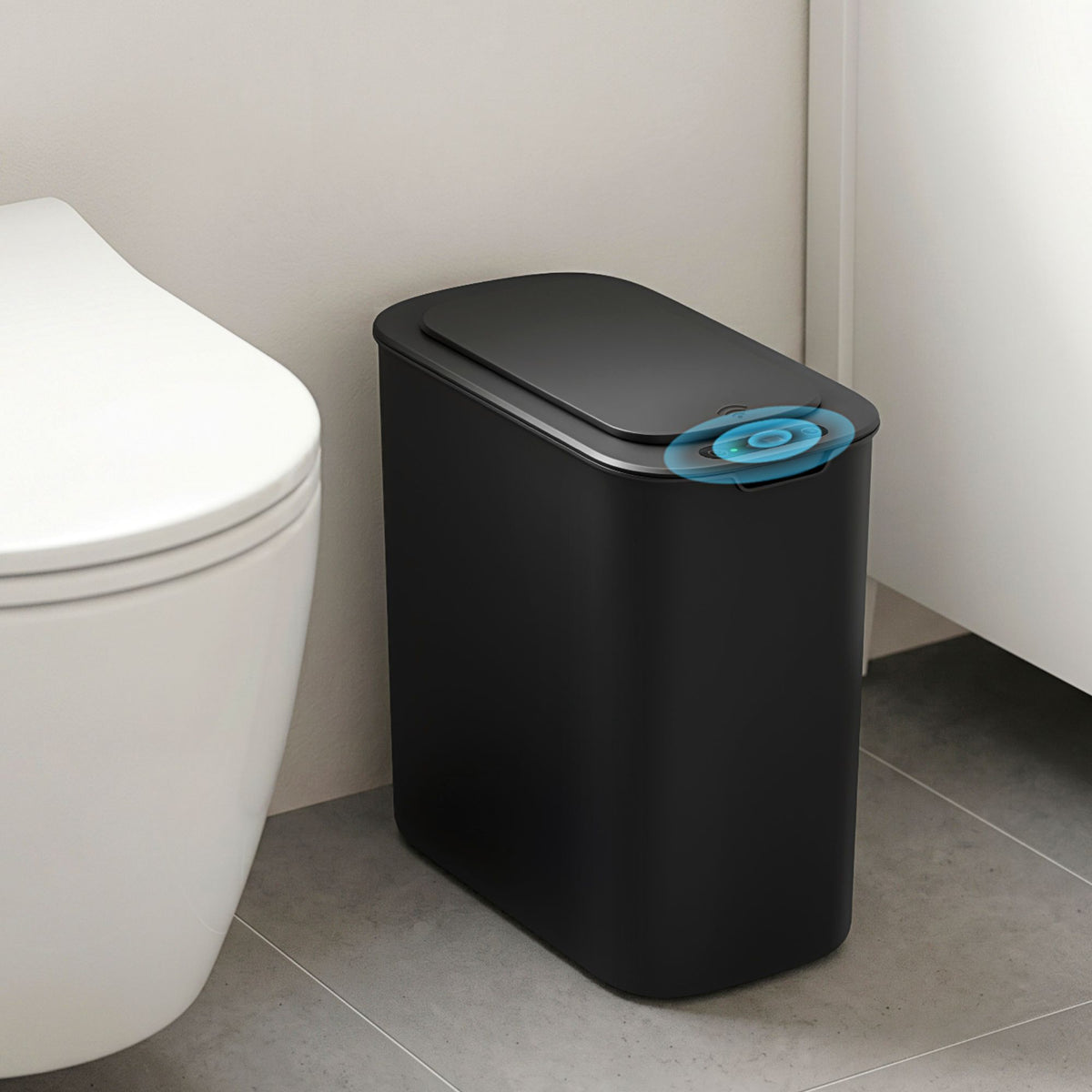 Automatic Trash Bin with Lid 11L Motion Sensor Kitchen Bin Touchless Garbage Can Modern