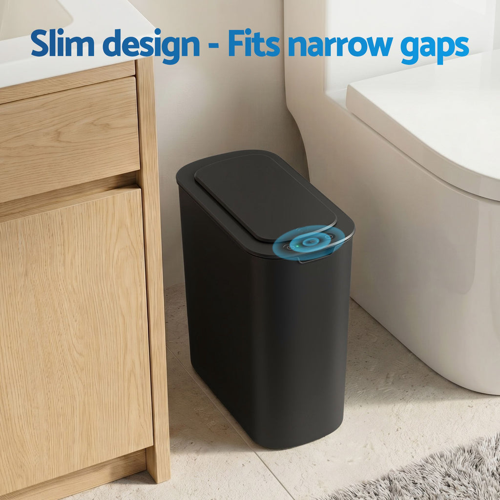 Automatic Trash Bin with Lid 11L Motion Sensor Kitchen Bin Touchless Garbage Can Modern