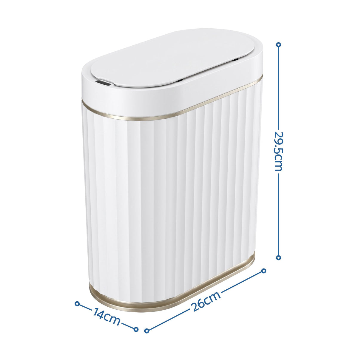 Sensor Bins 7L Motion Sensor Trash Can Slim Touchless Automatic Waste Bin White