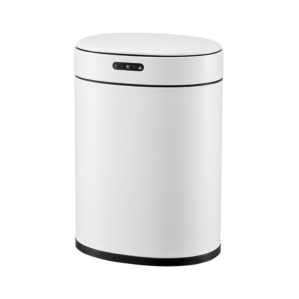 20L Automatic Sensor Bin Touchless Rubbish Waste Bin White Kitchen