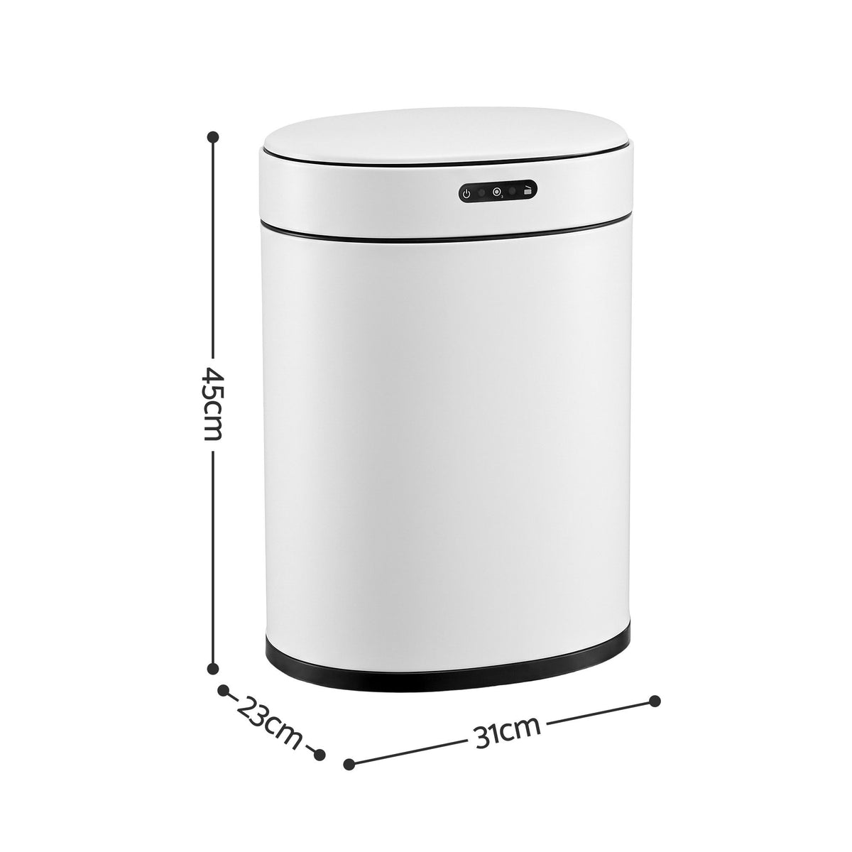 20L Automatic Sensor Bin Touchless Rubbish Waste Bin White Kitchen