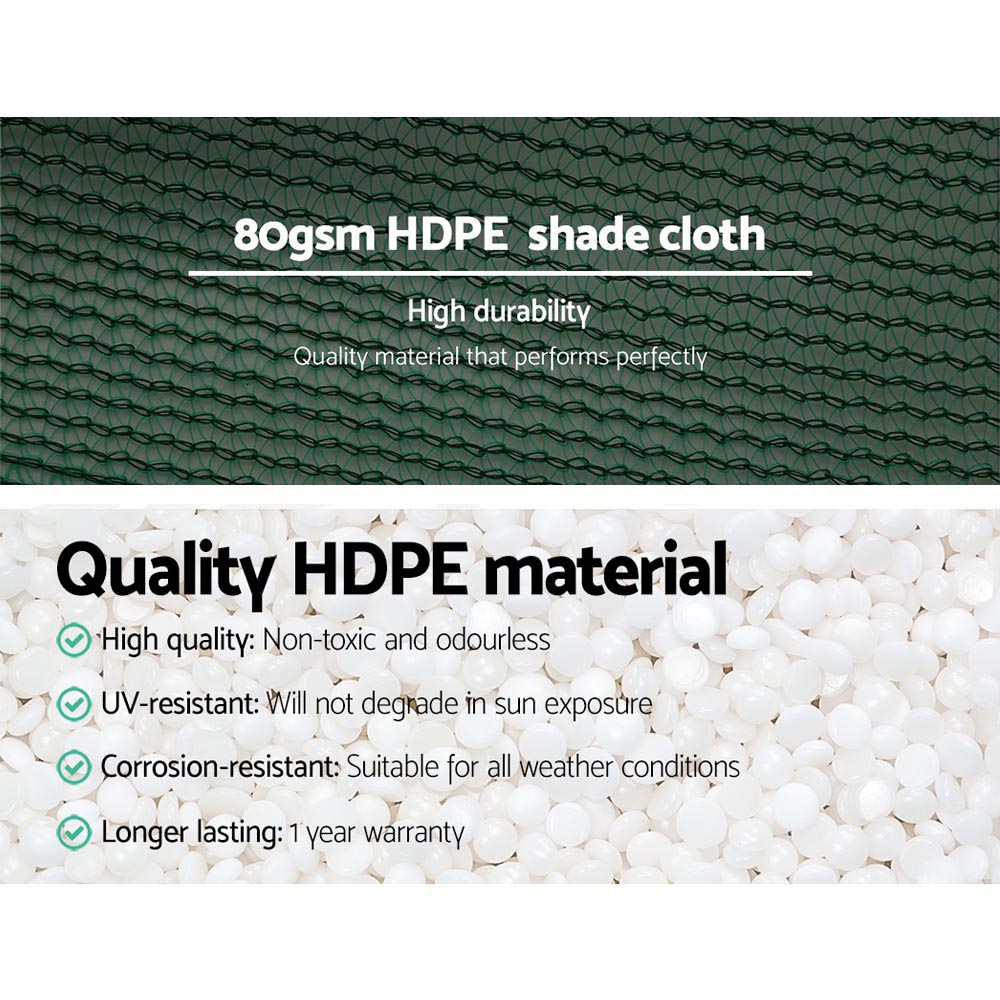 30% Shade Cloth 1.83x20m Shadecloth Wide Heavy Duty Green