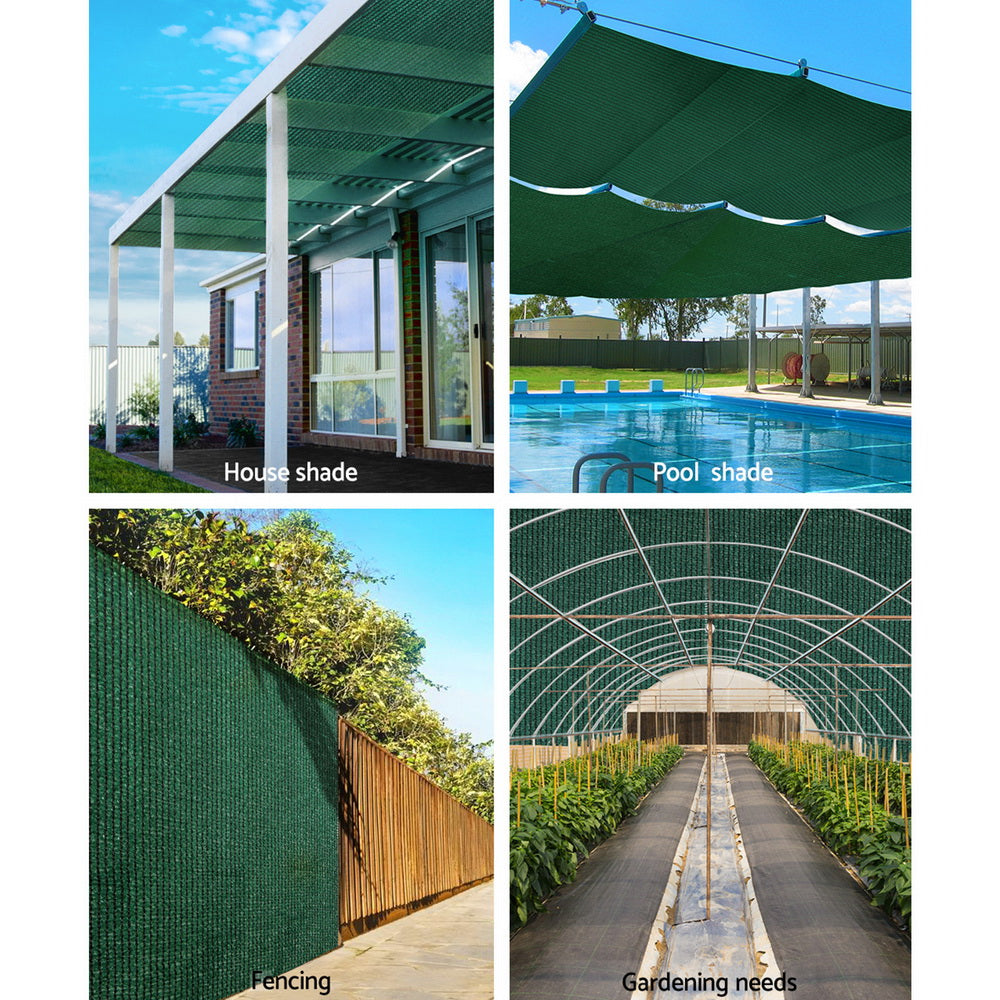50% Shade Cloth 1.83x20m Shadecloth Sail Heavy Duty Green