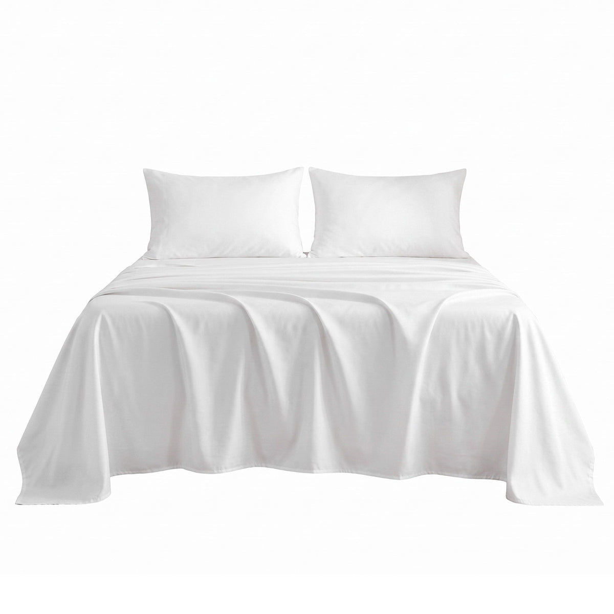 Queen 500TC Cotton 4Pcs Sheet Set with 40cm Extra Deep Pocket for Thick Mattresses Sateen