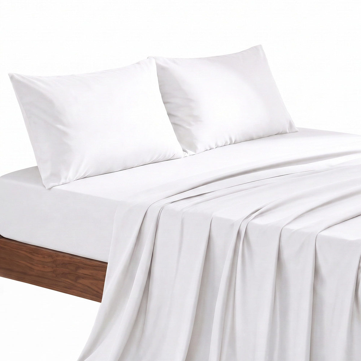 Queen 500TC Cotton 4Pcs Sheet Set with 40cm Extra Deep Pocket for Thick Mattresses Sateen