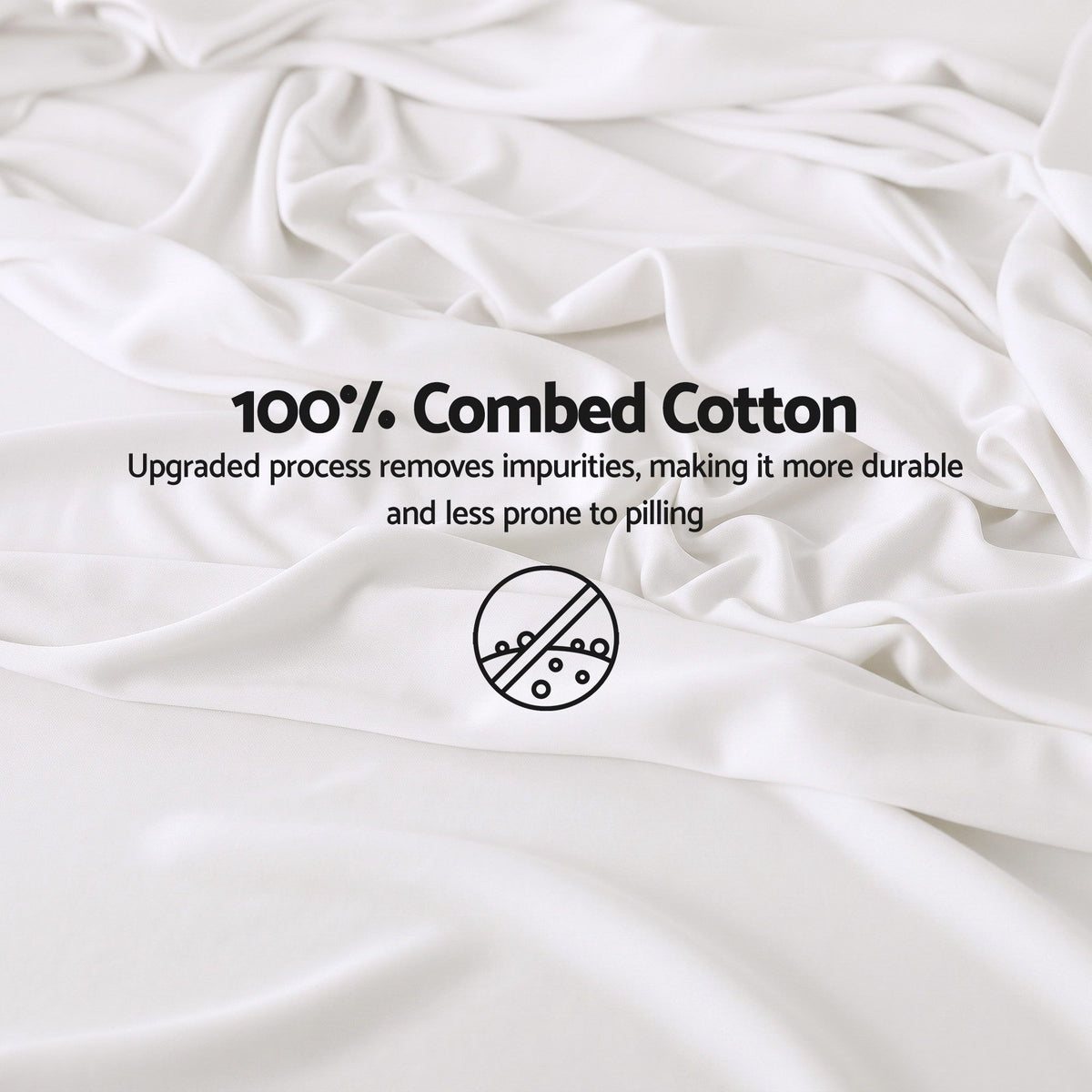 Queen 500TC Cotton 4Pcs Sheet Set with 40cm Extra Deep Pocket for Thick Mattresses Sateen