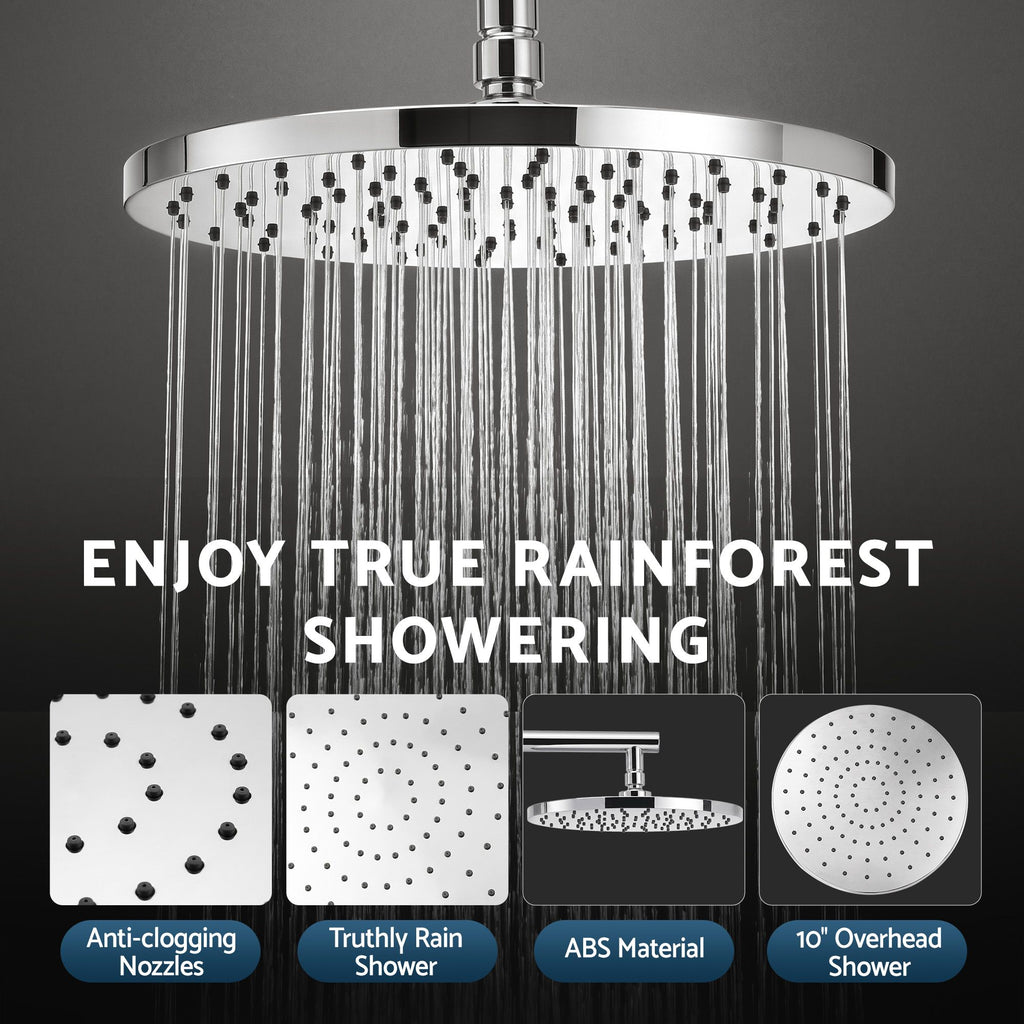 High-Pressure Shower Heads with Anti-burst 1.5m Hose & 304 S.S Rail, Ideal for Bathroom