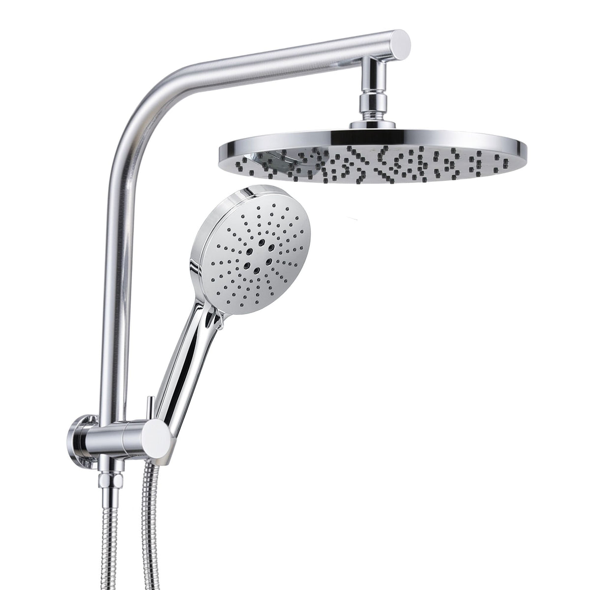 High-Pressure Shower Heads with Anti-burst 1.5m Hose & 304 S.S Rail, Ideal for Bathroom