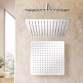 12" Extra Large Rain Shower Head, Air-in Tech for Low Water Pressure, Anti-Clog Silicone