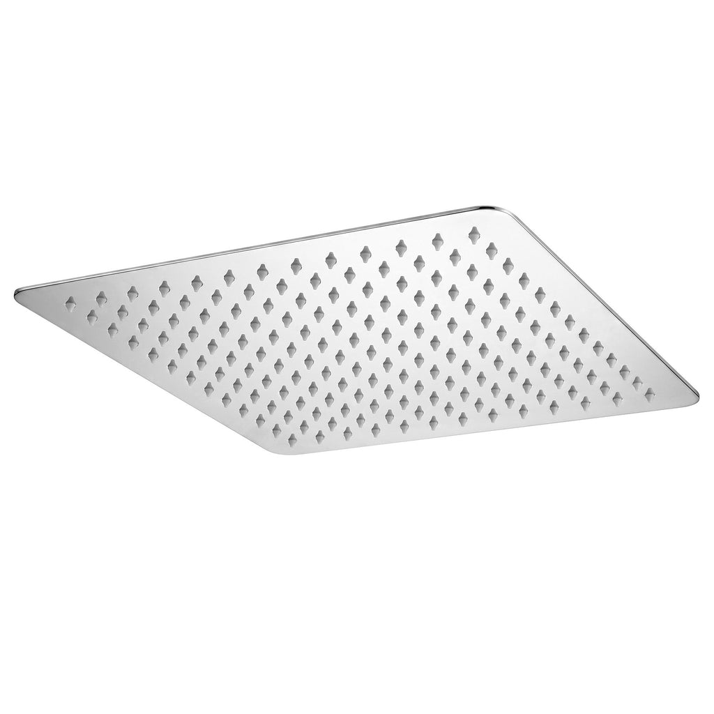 12" Extra Large Rain Shower Head, Air-in Tech for Low Water Pressure, Anti-Clog Silicone