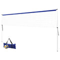 6M Portable Volleyball Net Set Adjustable Height Multi-Sport Net with Ball and Bag