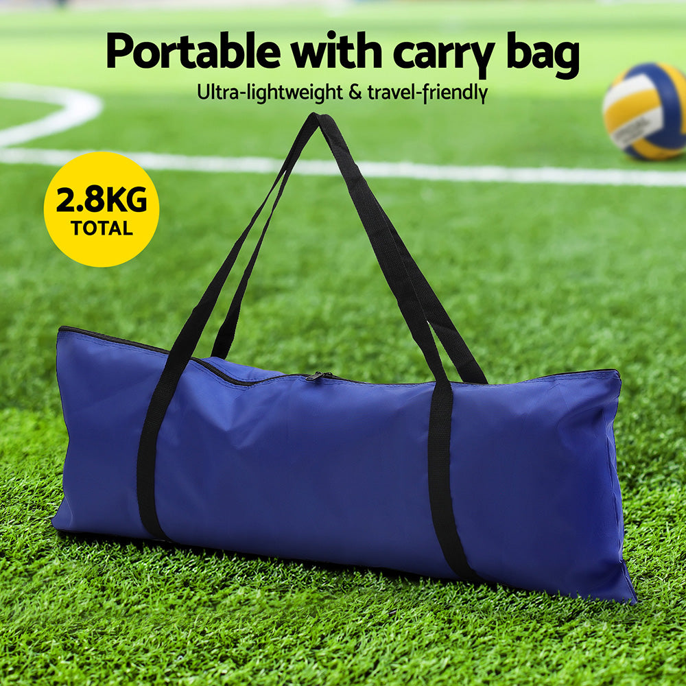 6M Portable Volleyball Net Set Adjustable Height Multi-Sport Net with Ball and Bag