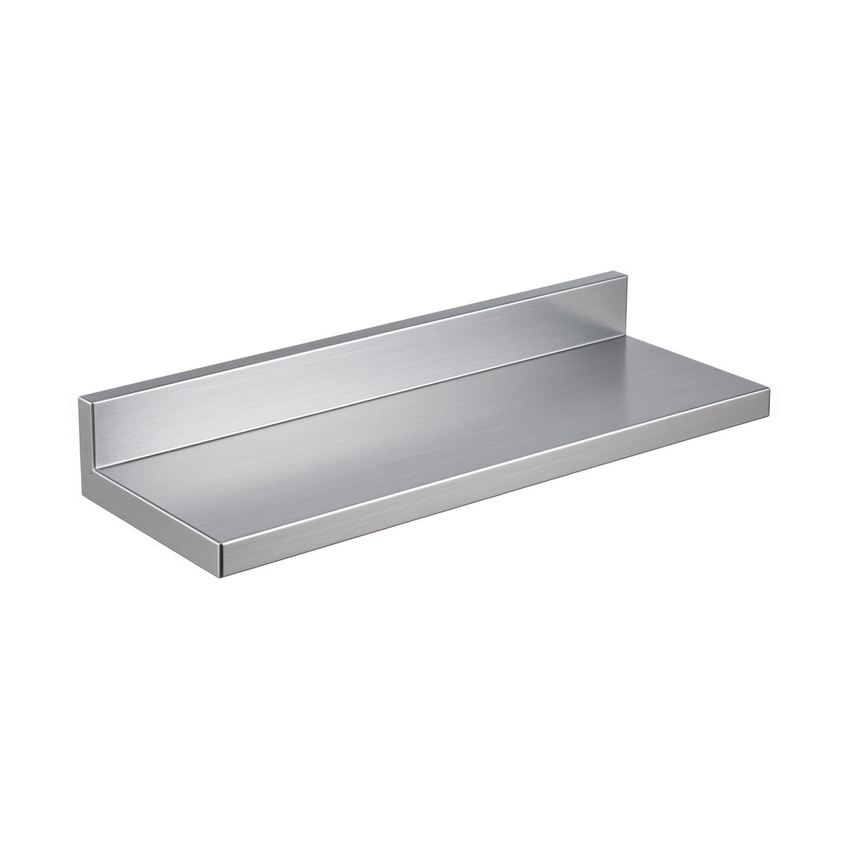 610 x 220mm 430 Stainless Steel L-Shaped Kitchen Wall Shelf