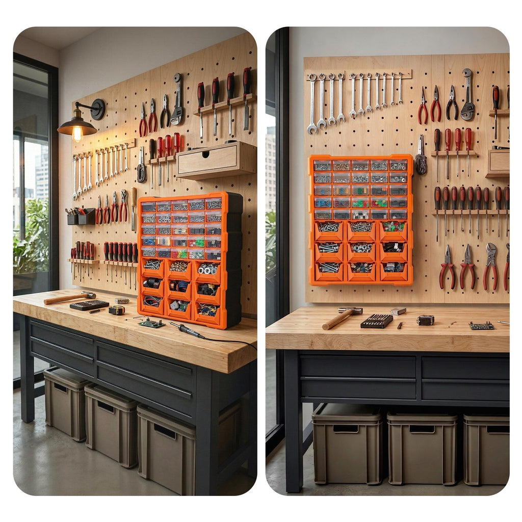 Tool Organizer 39-Drawer Hardware Cabinet Screw Storage Box Anti-Drop