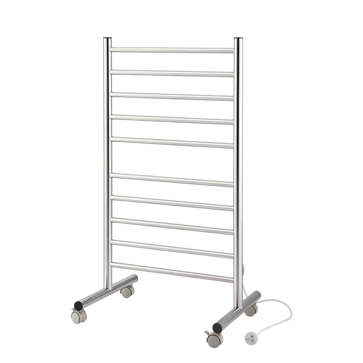 10-Bar Freestanding Heated Towel Rail 3-5 Mins Fast Heating Electric Towel Warmer for