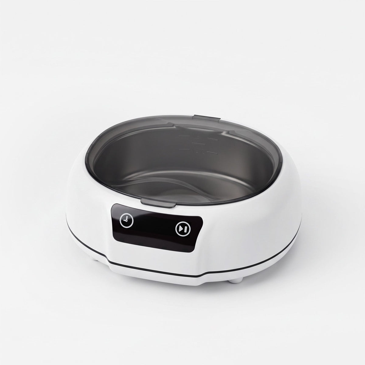 Ultrasonic Cleaner 700mL 48kHz Jewellery Cleaning Machine with Stainless Steel Tank White