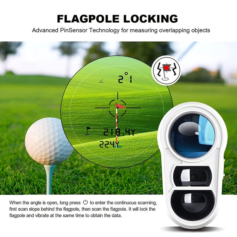 1000 Yards Golf Rangefinder With Slope & Pin Lock