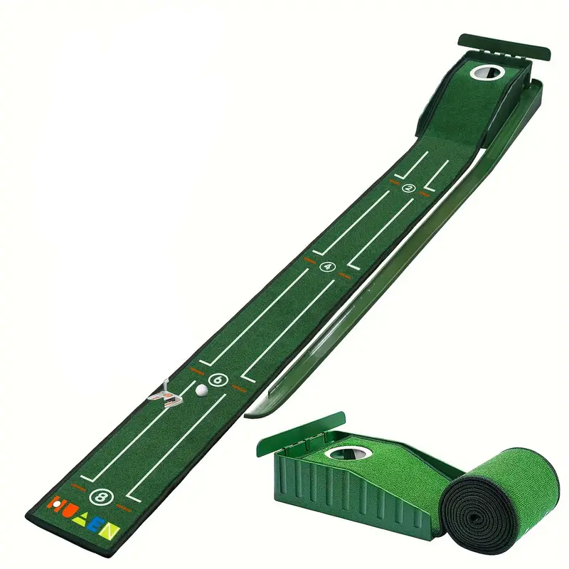 Compact Edition Portable Golf Putting Training Mat