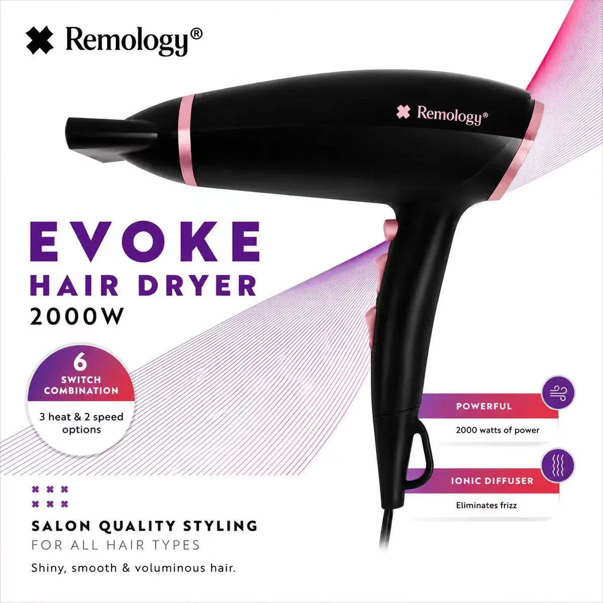 Evoke 2000W Professional Hair Dryer