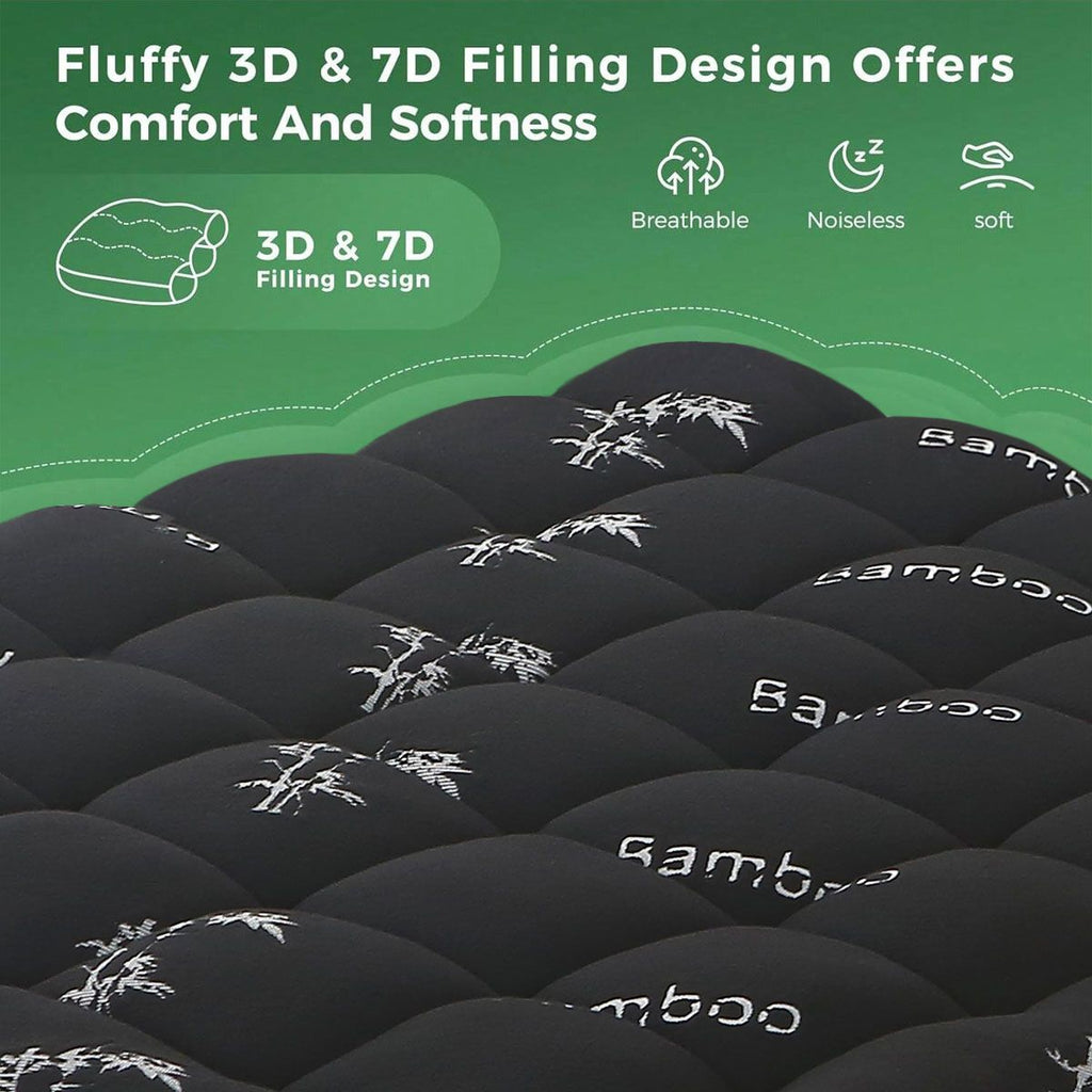 800GSM Mattress Topper Viscose Derived from Bamboo, Thick Pillowtop Fitted Mattress Cover