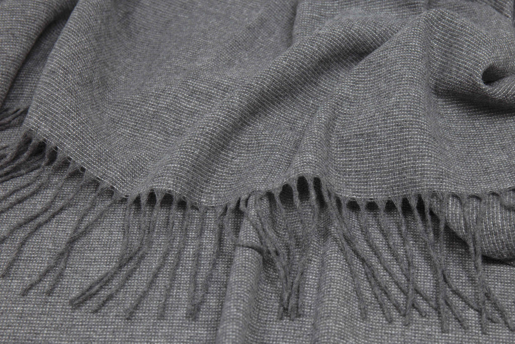 Throw - Fine Wool Blend - Slate