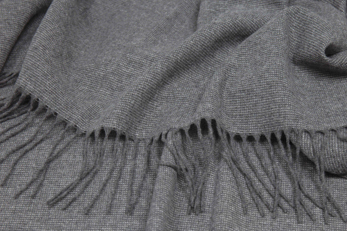 Throw - Fine Wool Blend - Slate