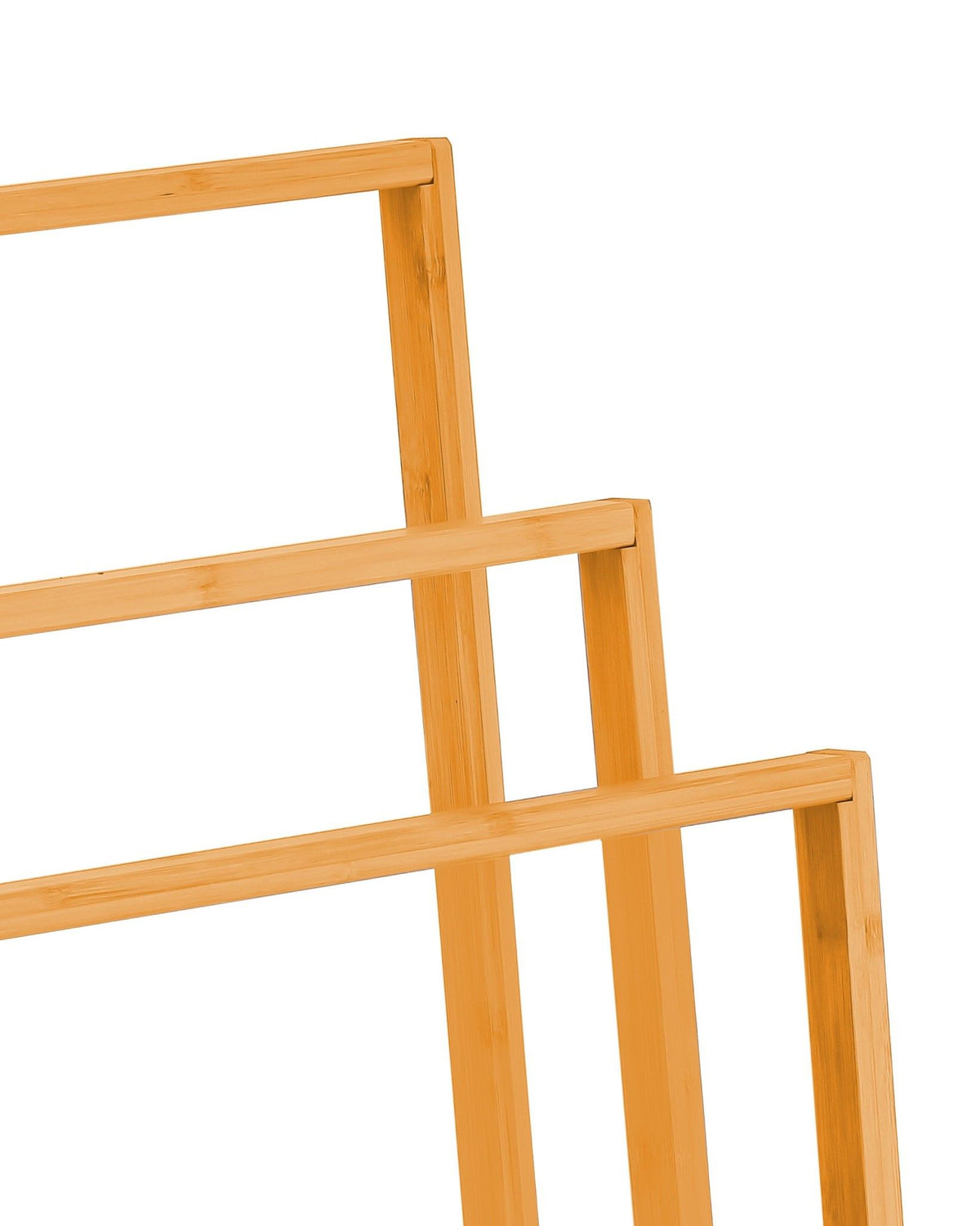 Bamboo Towel Bar Holder Rack 3-Tier Free Standing for Bathroom. Towel Racks. Towel Rail