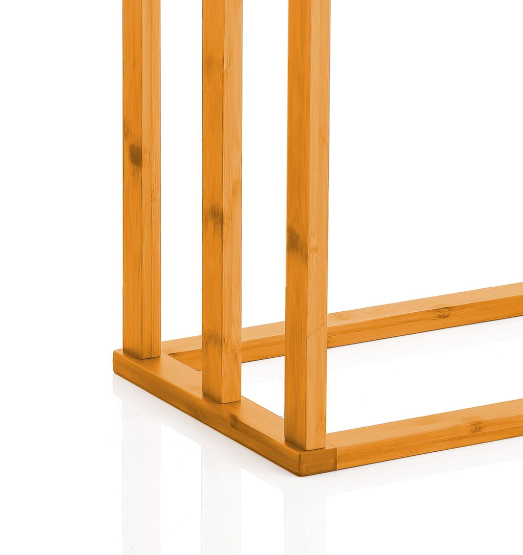Bamboo Towel Bar Holder Rack 3-Tier Free Standing for Bathroom. Towel Racks. Towel Rail