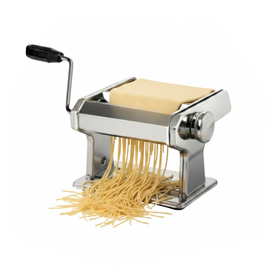 Pasta Maker Machine - Hand Crank Noodle Maker - Grey - Kitchen Appliances Pasta Makers