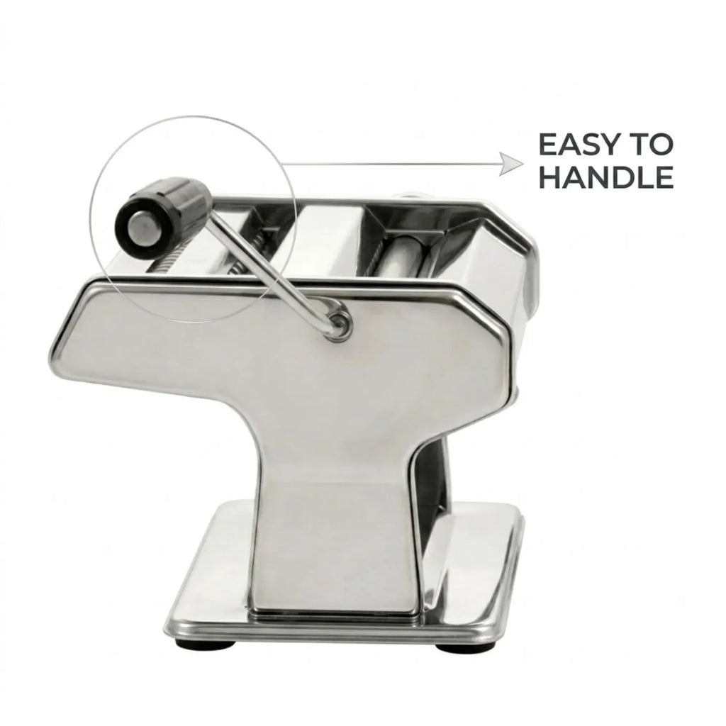 Pasta Maker Machine - Hand Crank Noodle Maker - Grey - Kitchen Appliances Pasta Makers
