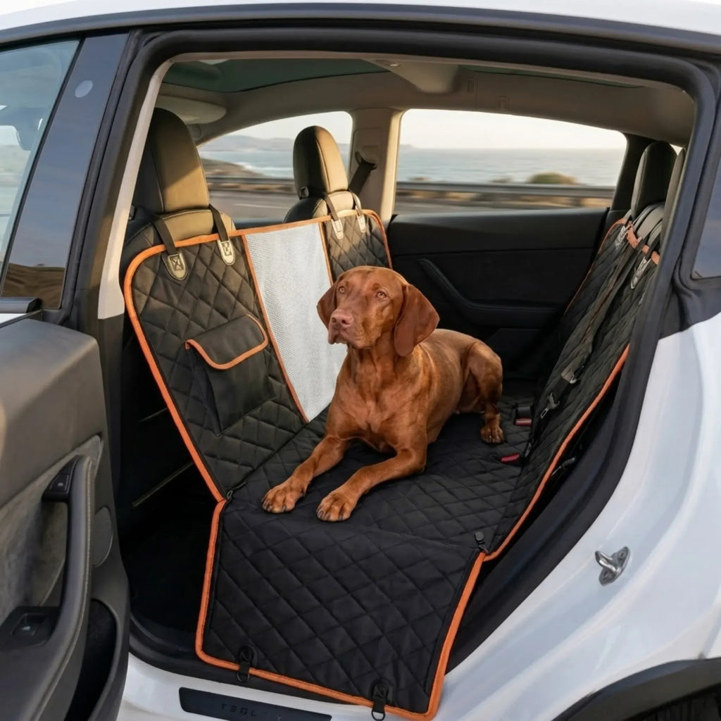 Waterproof Dog Car Seat Cover Hammock – Black