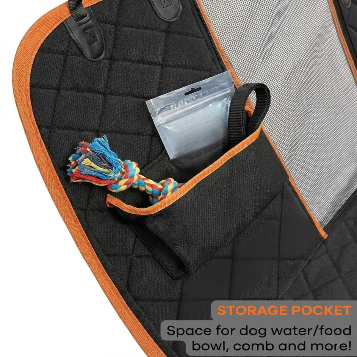 Waterproof Dog Car Seat Cover Hammock – Black