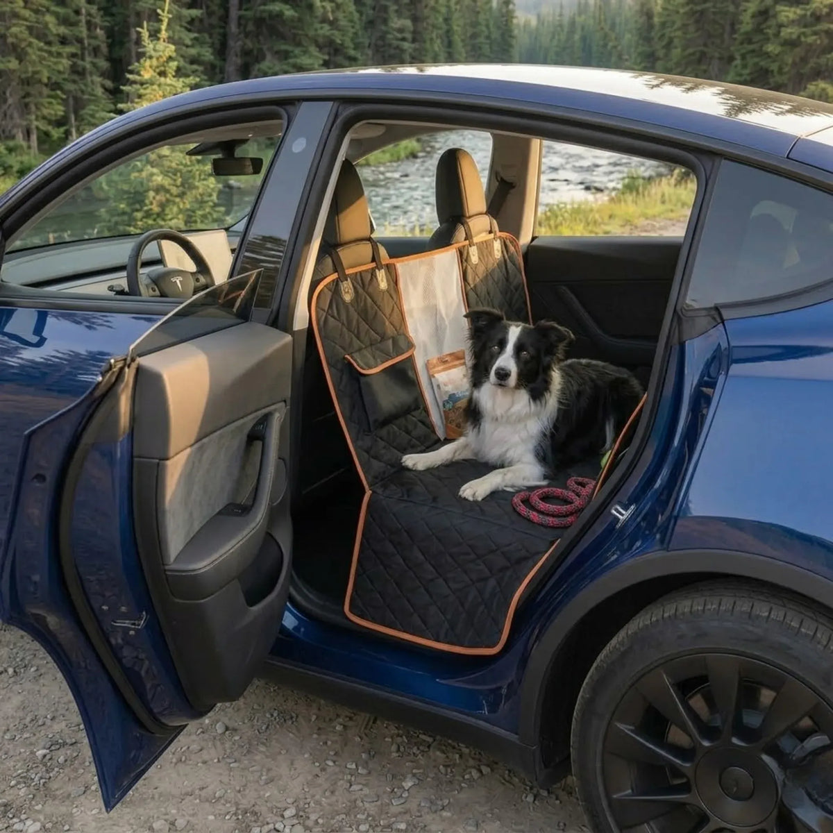 Waterproof Dog Car Seat Cover Hammock – Black