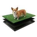 3-Layer Dog Grass Potty Pad with Tray – Indoor & Outdoor