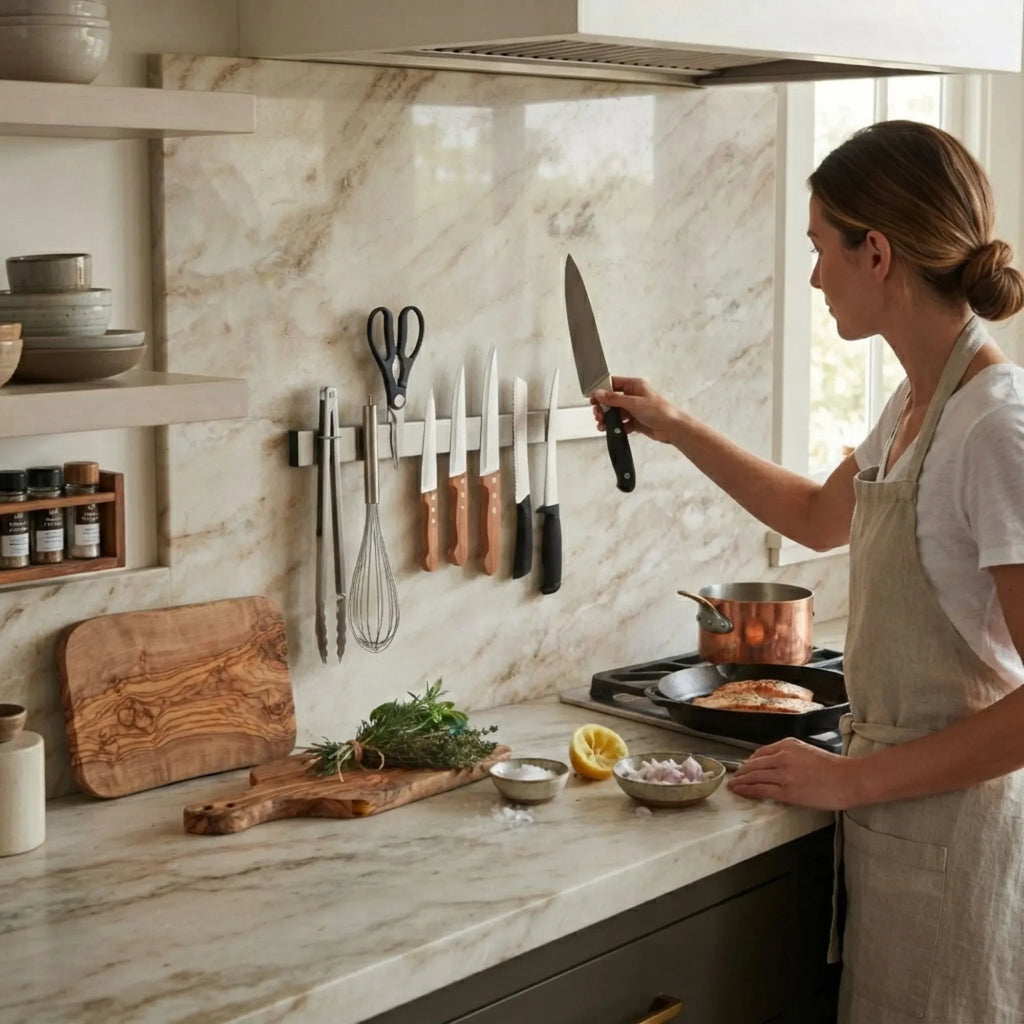 Magnetic Knife Strip 60cm, Premium Stainless Steel Wall Rack Kitchen