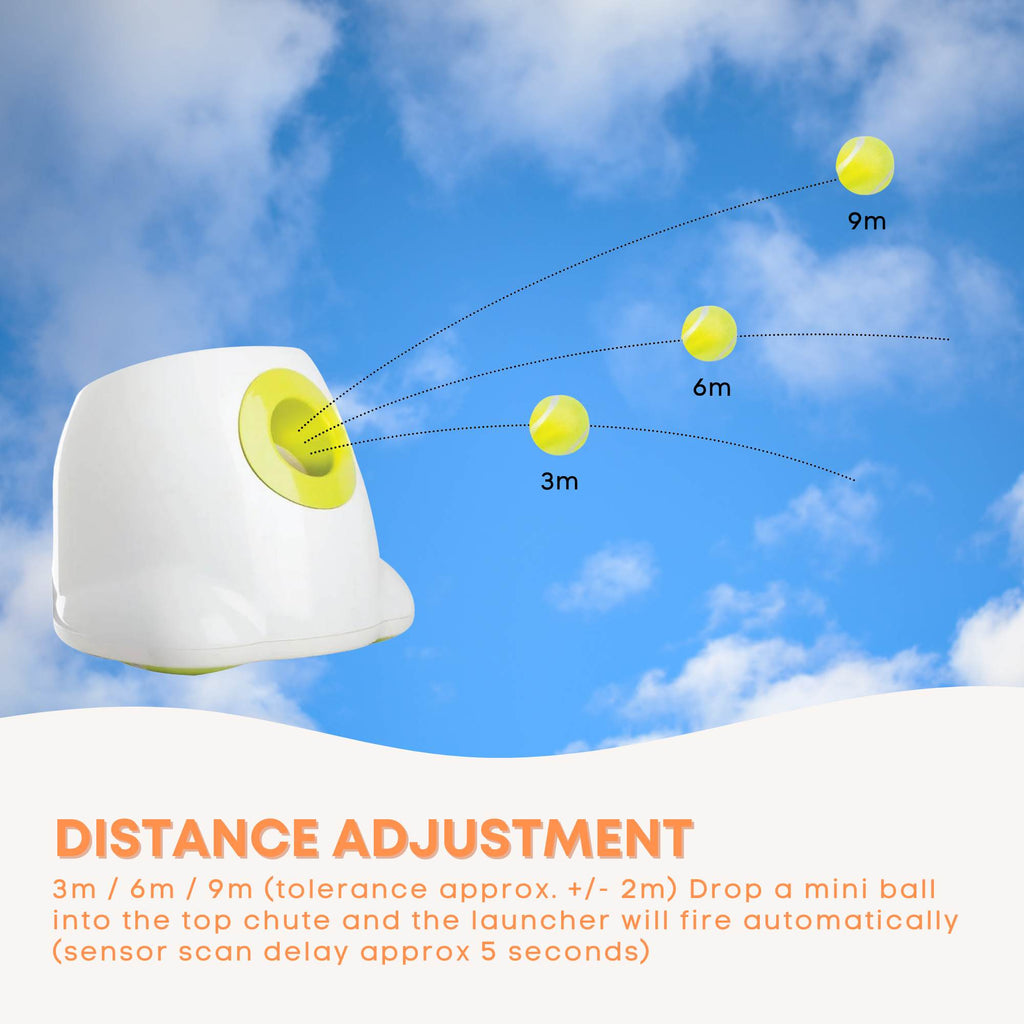 Mini Dog Ball Launcher - Automatic Interactive Indoor Small Pet Toy