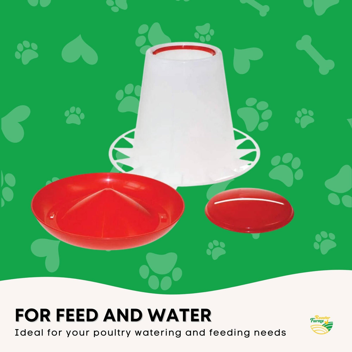 9Kg Automatic Chicken Feeder - Poultry Hen Feeding Seed Bucket