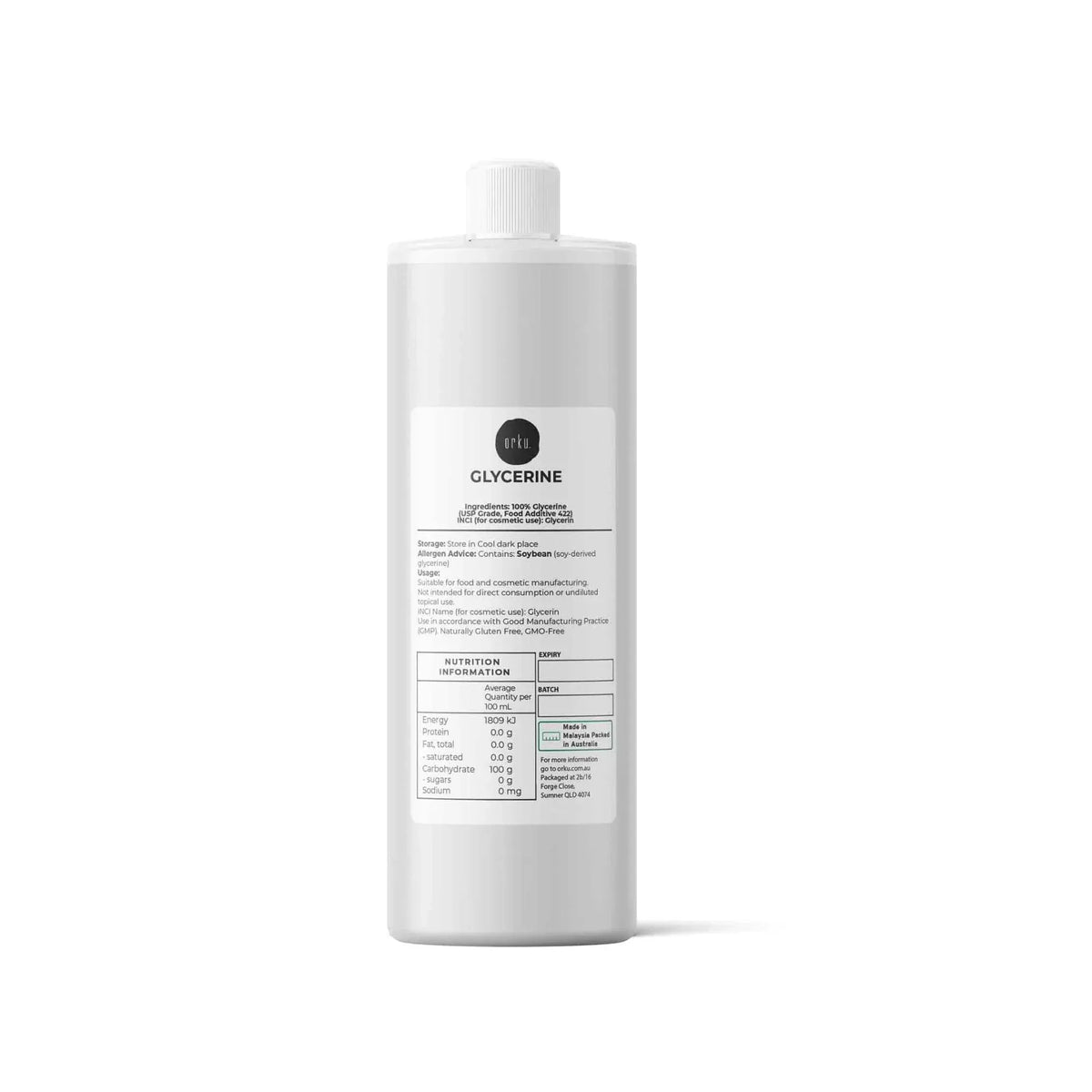 250mL Glycerine 99.9% Pure USP Food Cosmetic Grade - Vegetable Glycerol