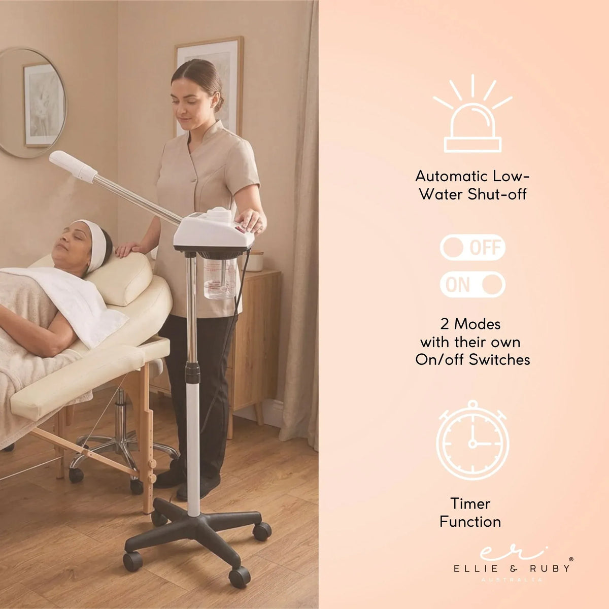 Professional Facial Steamer - Ozone Mode Timer Auto Shut Off