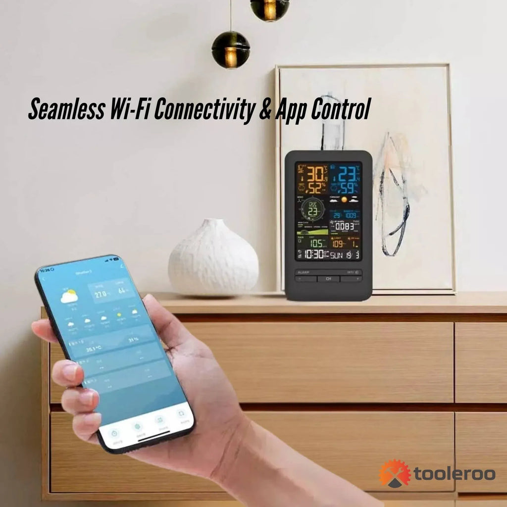 7-in-1 Automatic Weather Station WiFi Outdoor Sensor Forecast
