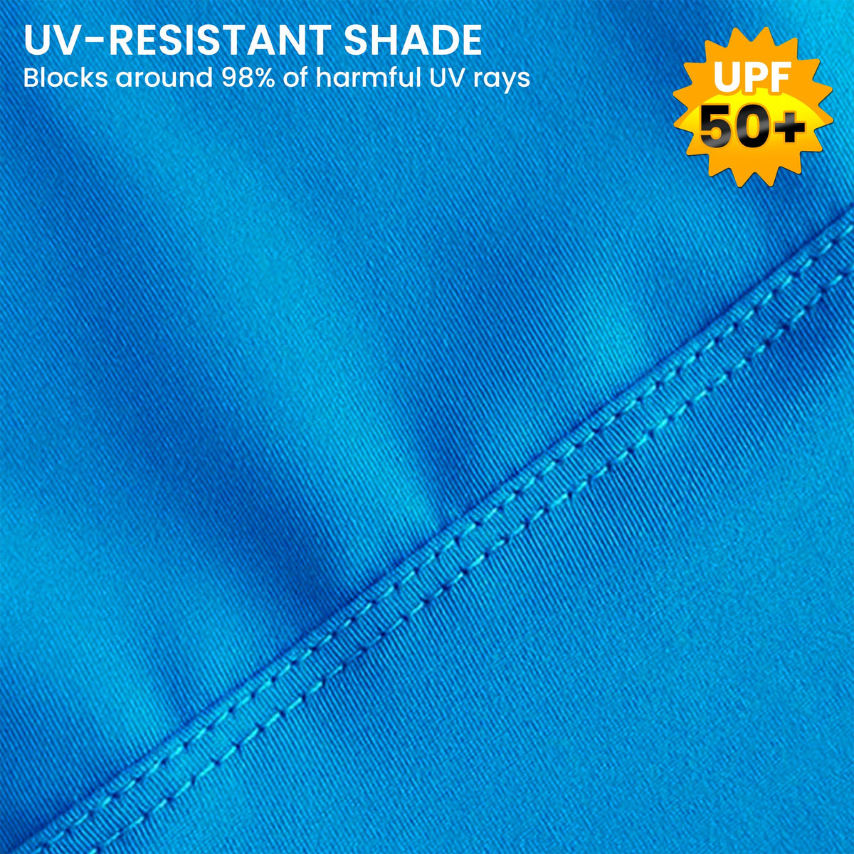2m x 2m Beach Tent Sun Shade Canopy UPF 50+ UV Portable Camping Sun Shelter with Sandbags