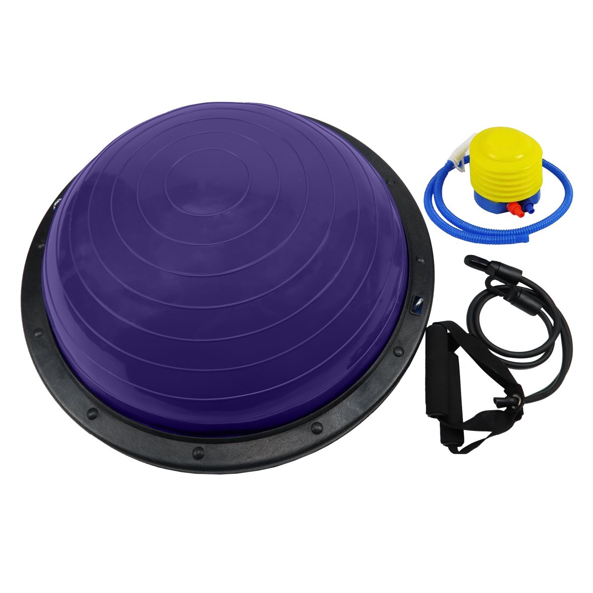 58cm Half Yoga Ball Balance Trainer Anti-Slip Stability Dome for Home Gym Core Fitness