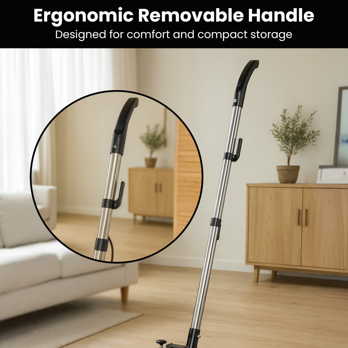 Hauskeeper Gen2 5-in-1 Black Electric Floor Polisher Hard Waxer Buffer Scrubber Cleaner