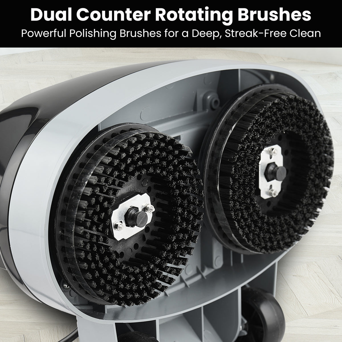Hauskeeper Gen2 5-in-1 Black Electric Floor Polisher Hard Waxer Buffer Scrubber Cleaner