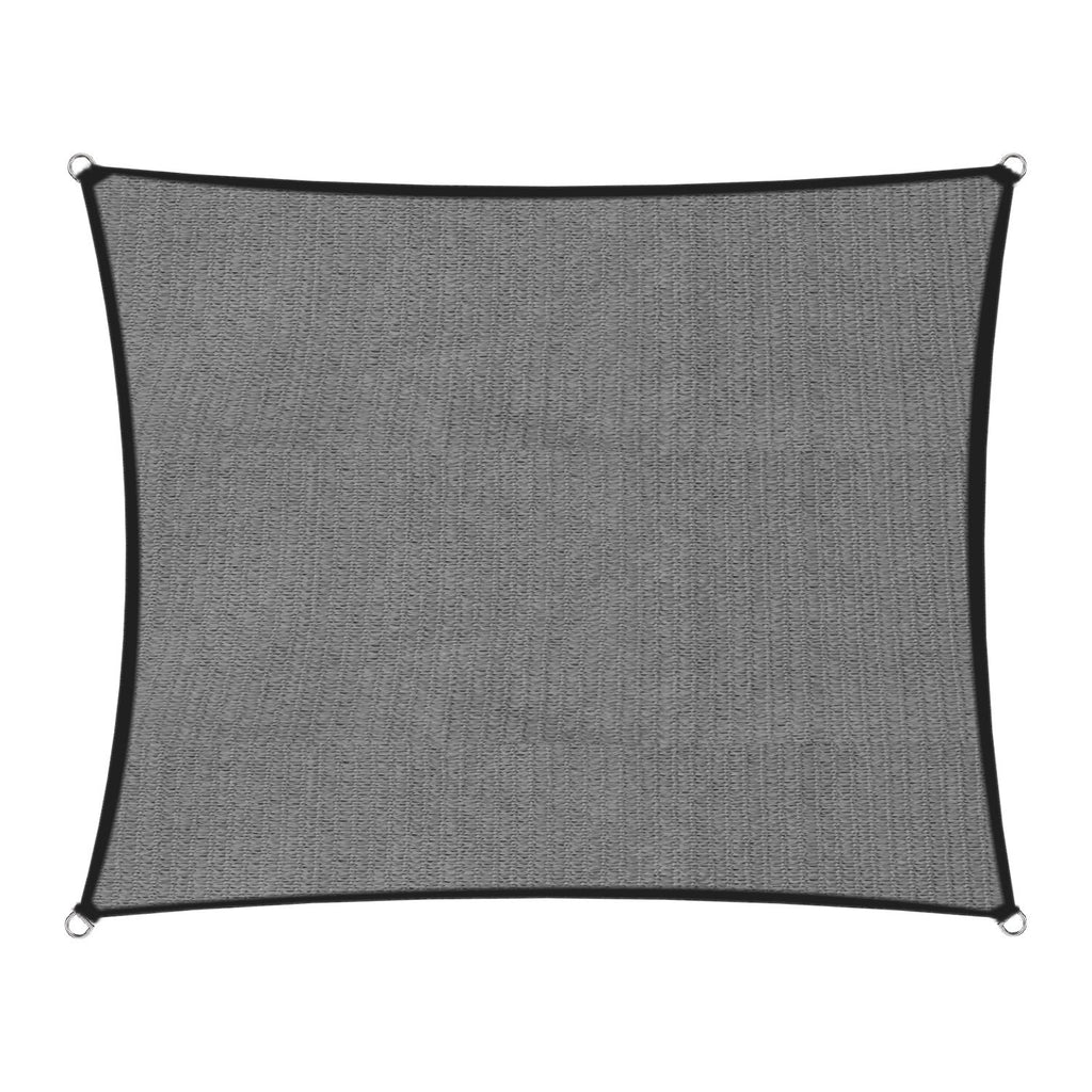 280gsm Outdoor Sun Shade Sail Canopy Grey Square 2.5m X 2.5m