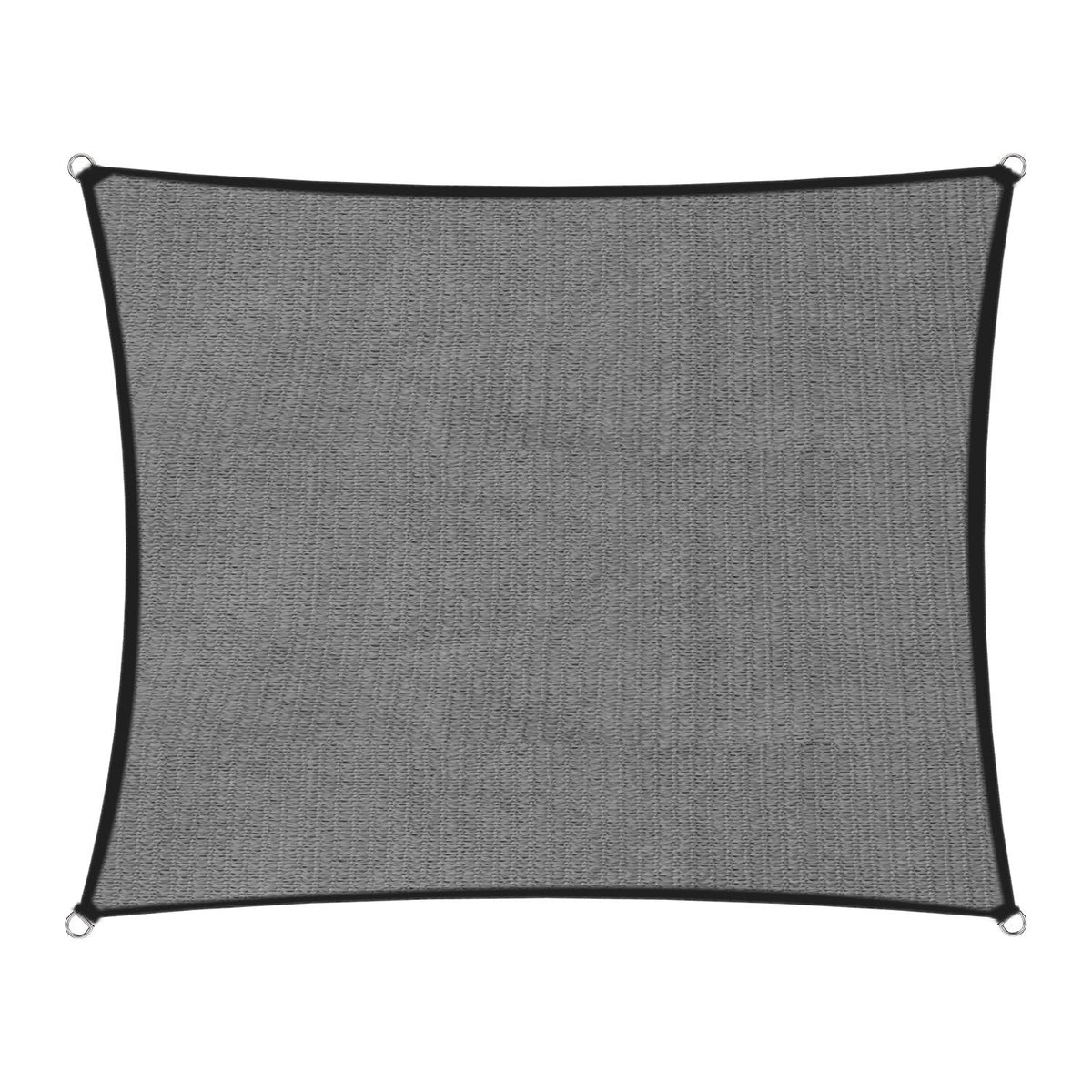 280gsm Outdoor Sun Shade Sail Canopy Grey Square 2.5m X 2.5m