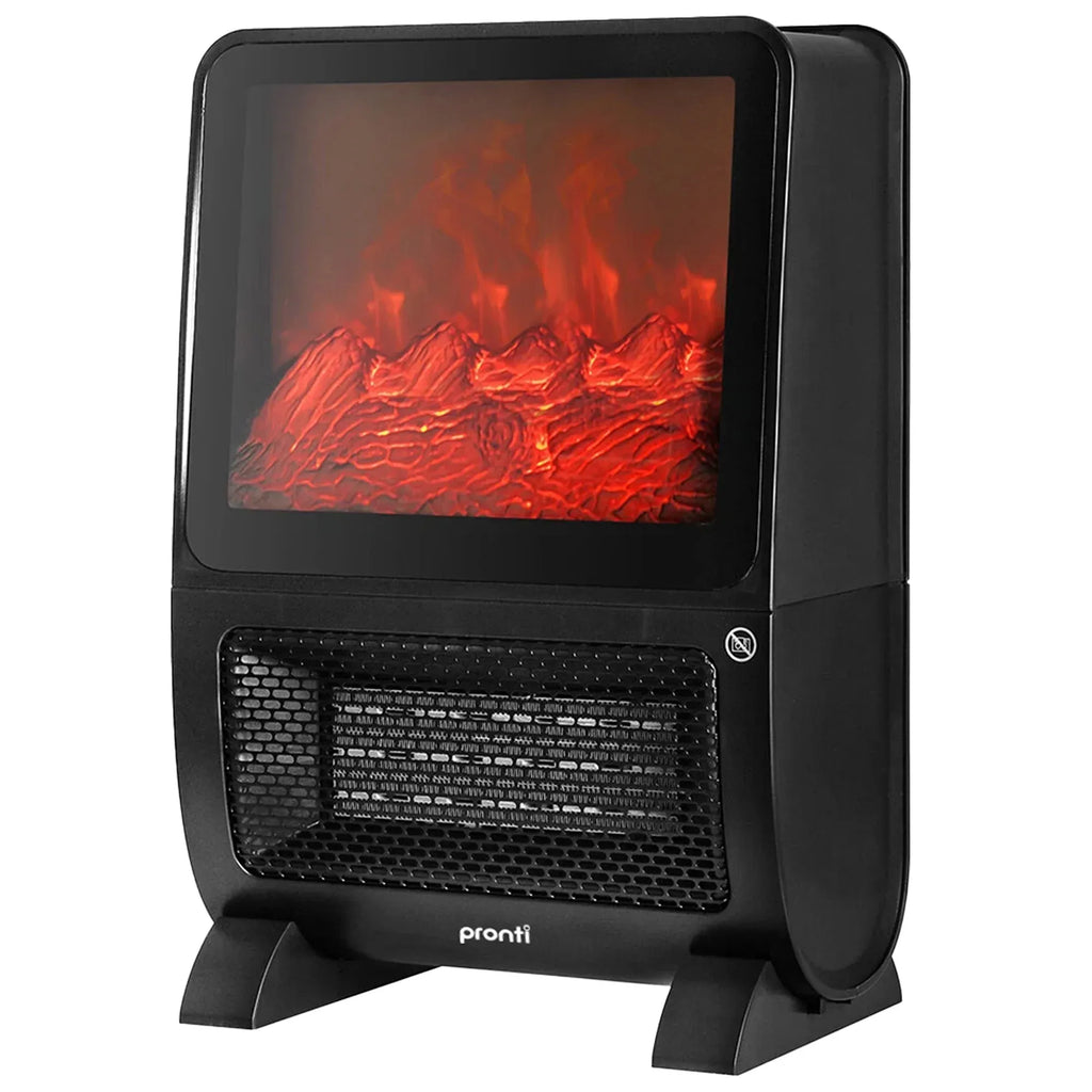 2000W PTC Ceramic Electric Portable Space Heater with 3D Flame Effect, Remote Control,